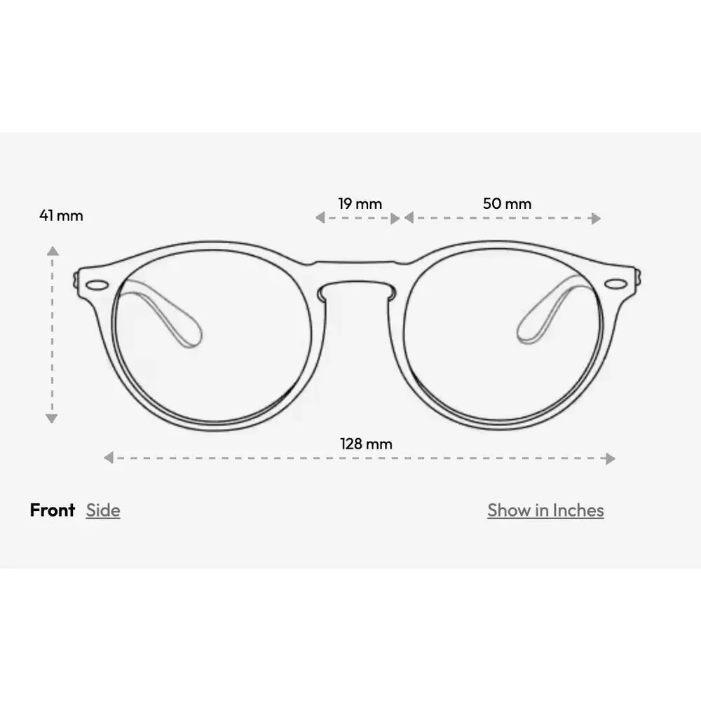 RFLKT Aura Eyeglass Frames Round Clear Blue Keyhole Acetate 50-19-140 Medium
